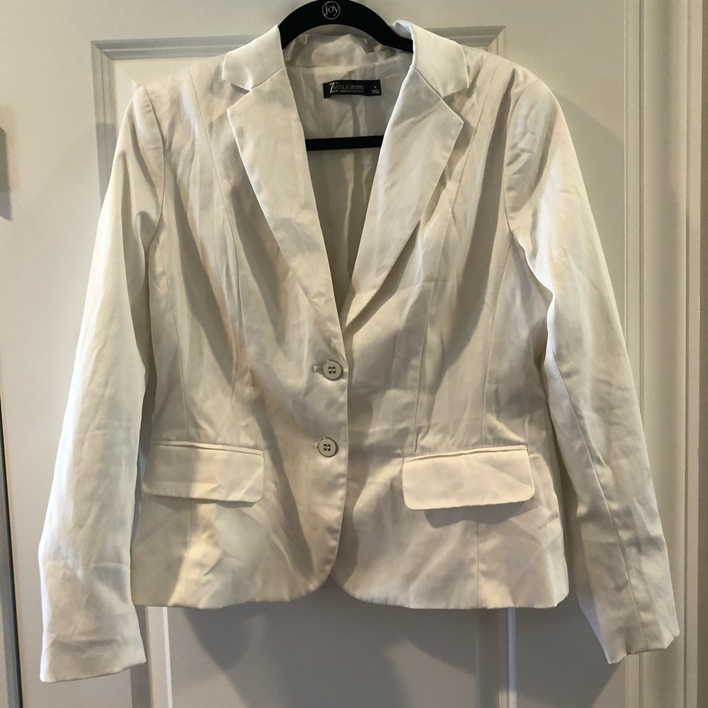 NY & Co White Blazer
